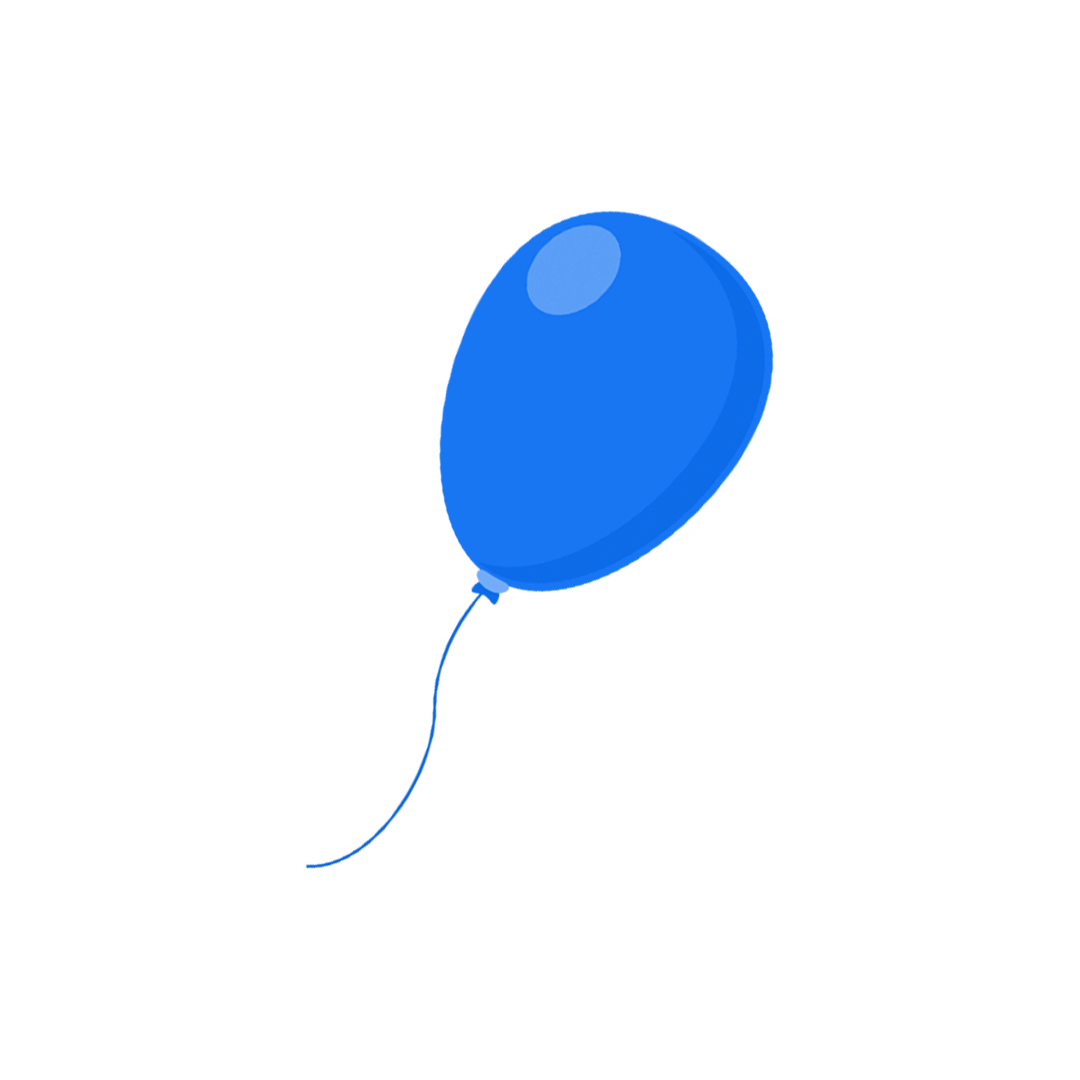 blue ballon